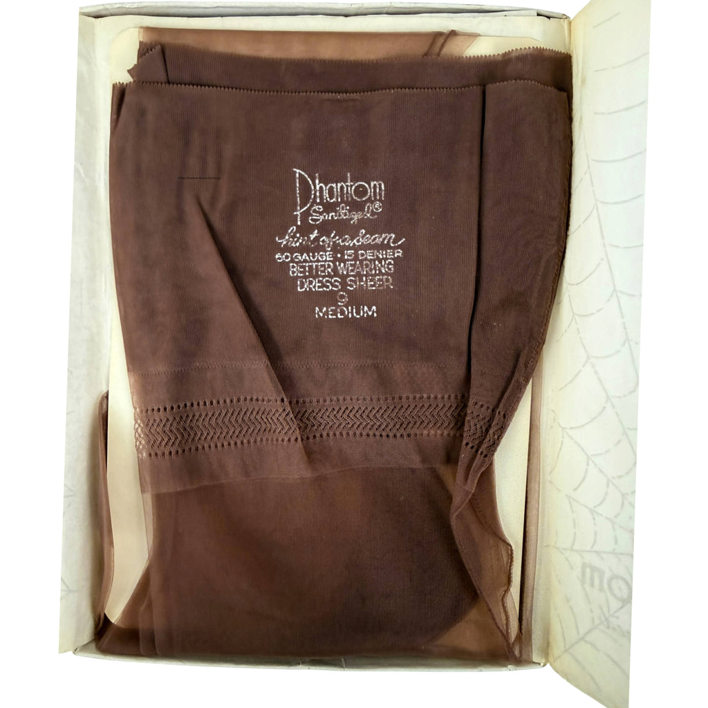 Three pairs Phantom nylon stockings made in Canada