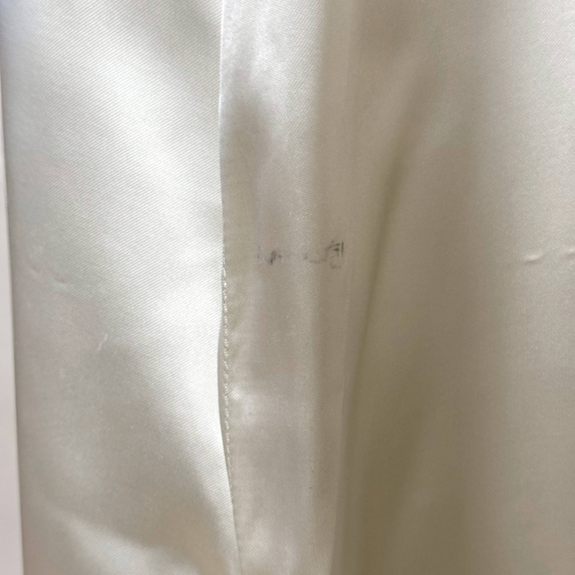 Vintage 1940s Satin Nightie with Lace Trim Nightgown Size L