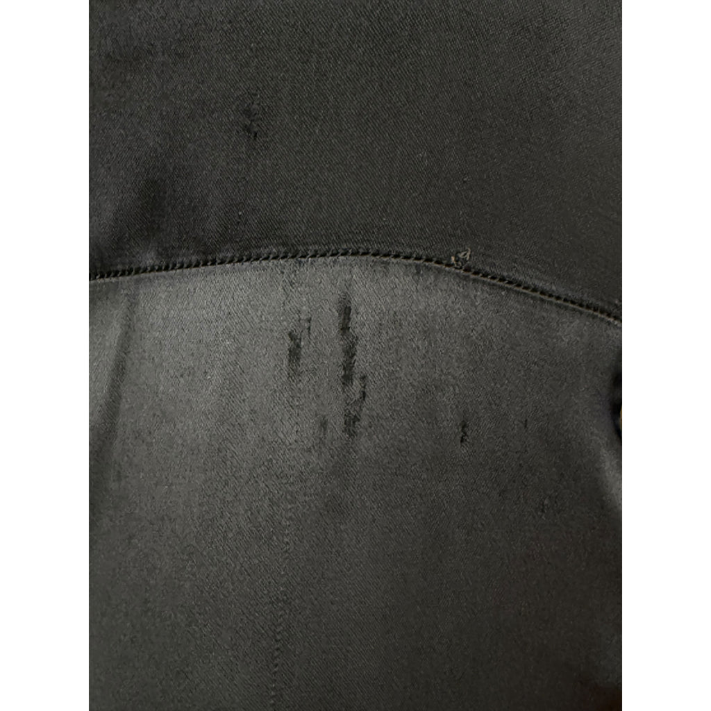 Vintage 1930s Evening Gown in Satin and Netted Lace Size L