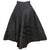 Vintage 1950s Circle Skirt Black Taffeta 25” Waist