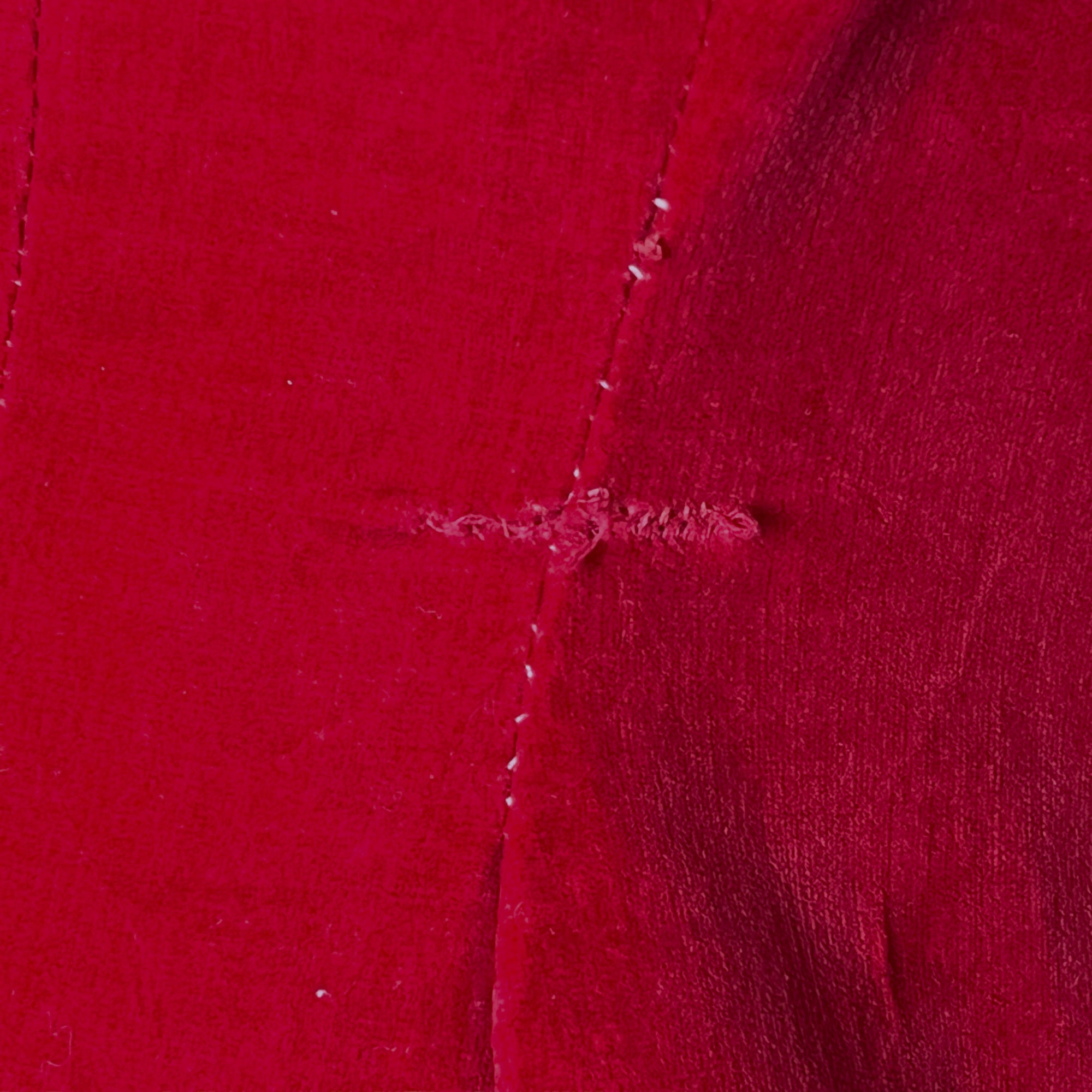 Vintage 1950s Red Velvet Dress Size Medium