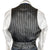 Vintage 1960s Mens Vest Mod Blue Green Striped Wool Size M