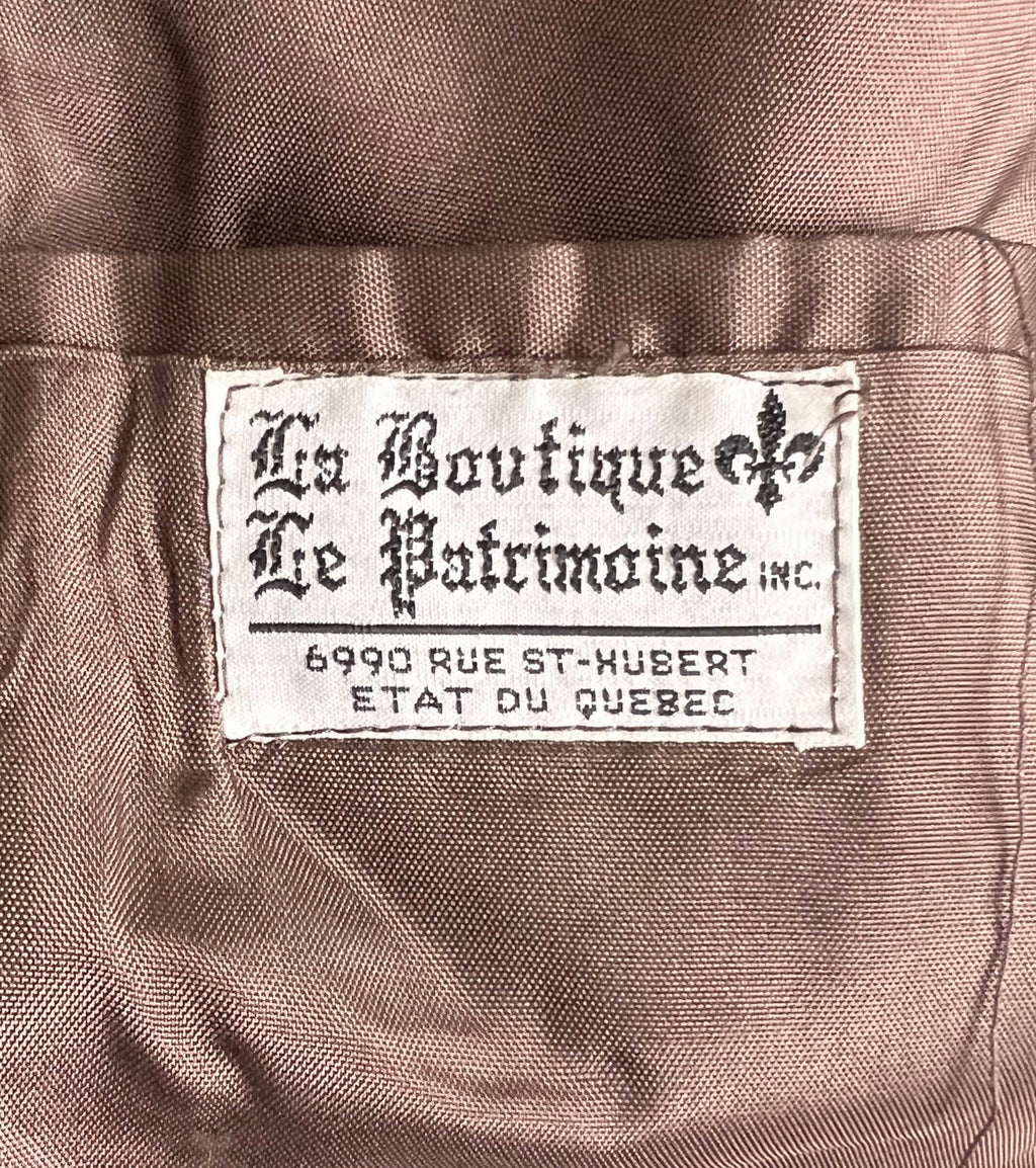 Vintage 1960s Suit Brown Velvet w Bell Bottom Pants Small