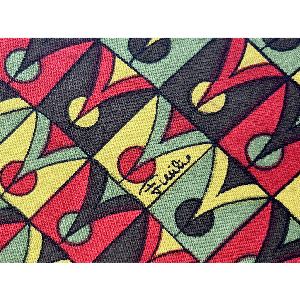 Vintage 1960s Mod Emilio Pucci Tie Hand Finished Silk