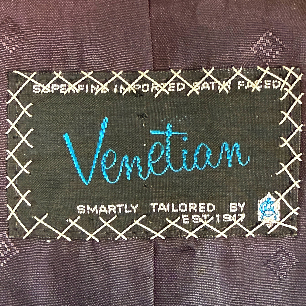 venetian satin faced wool label