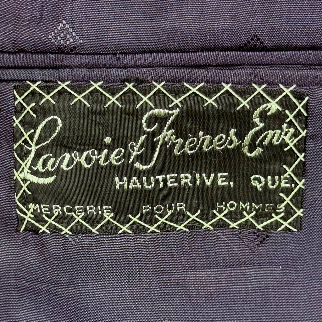 Lavoie et Freres Quebec retailer label detail