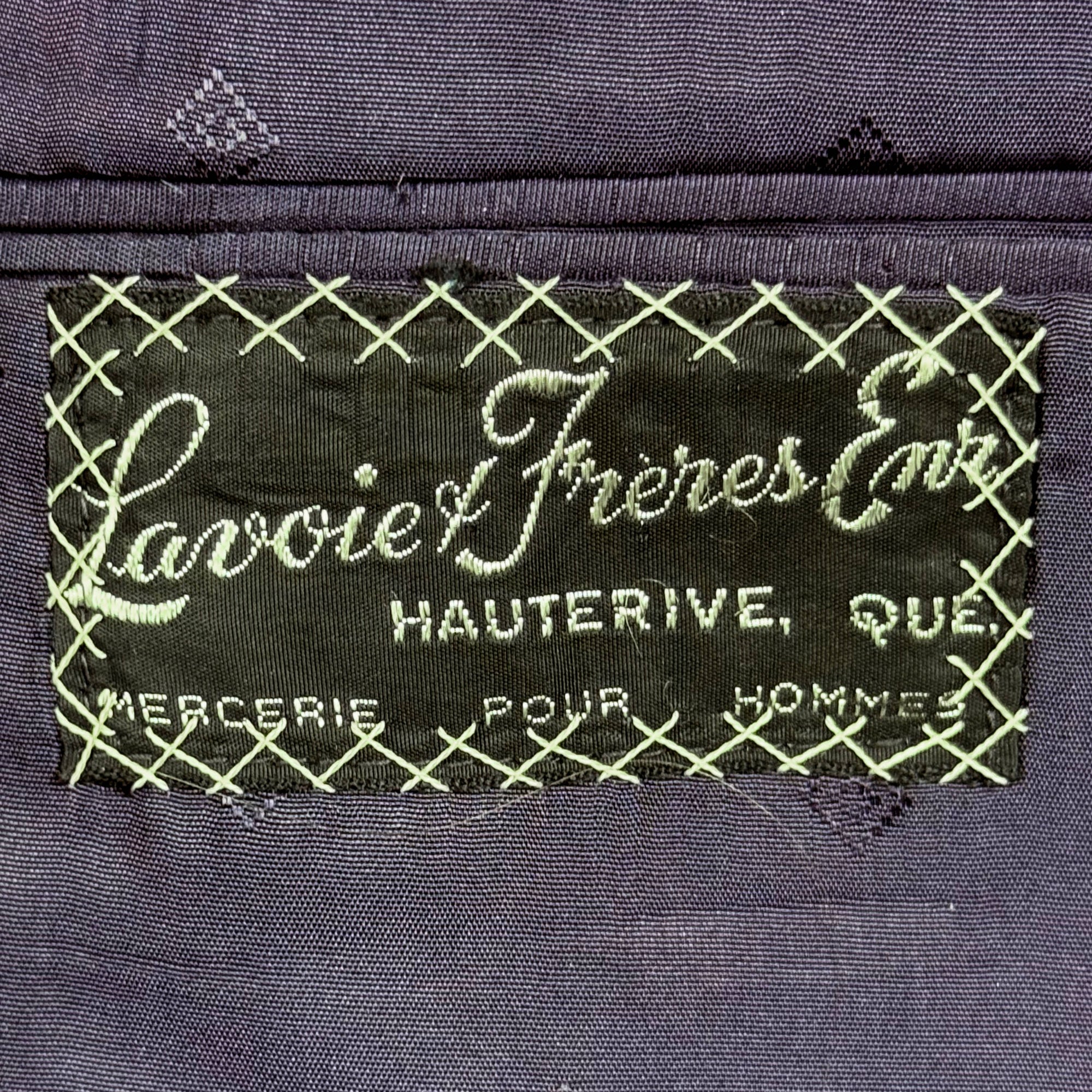 Lavoie et Freres Quebec retailer label detail