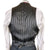 Vintage 1960s Mens Vest Maroon Striped Wool Mod Style Size M