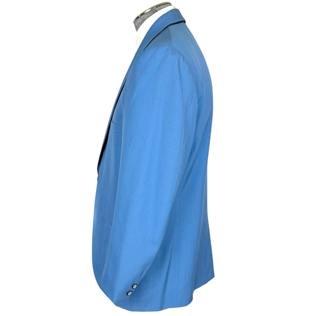 Vintage 1960s Blue Dinner Jacket Saks Fifth Avenue Size 42