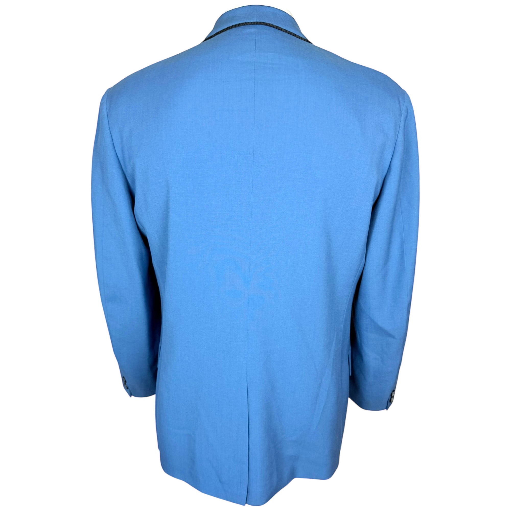 Vintage 1960s Blue Dinner Jacket Saks Fifth Avenue Size 42