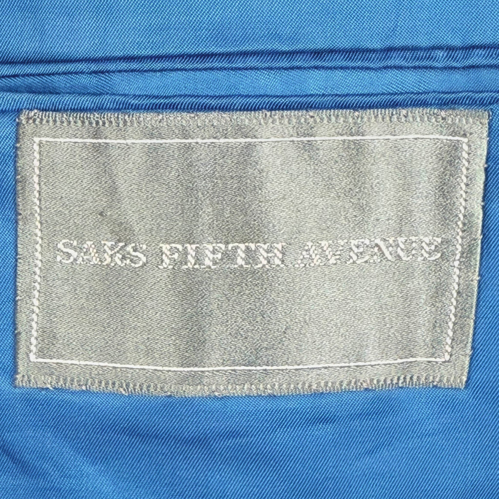 Vintage 1960s Blue Dinner Jacket Saks Fifth Avenue Size 42