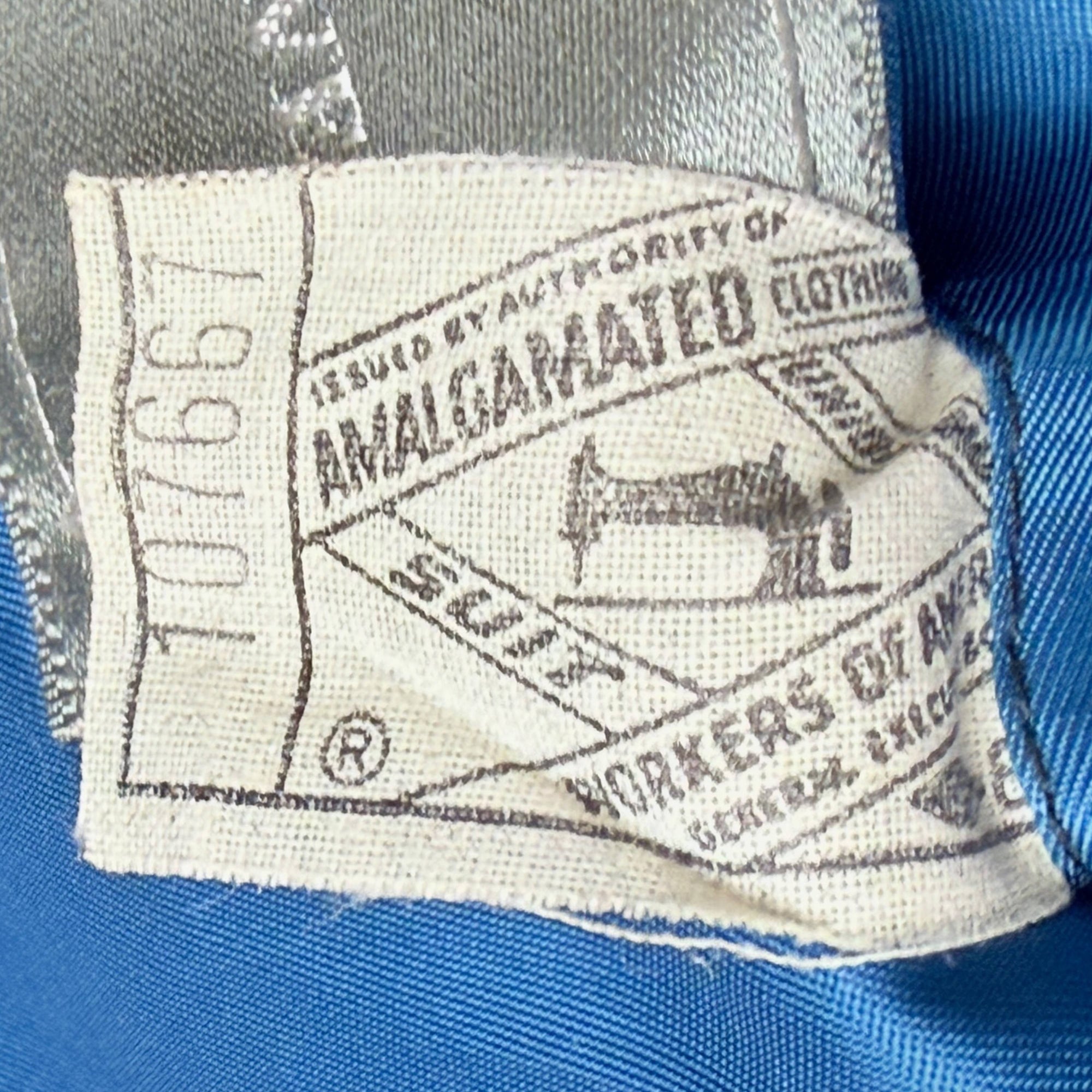 Vintage 1960s Blue Dinner Jacket Saks Fifth Avenue Size 42