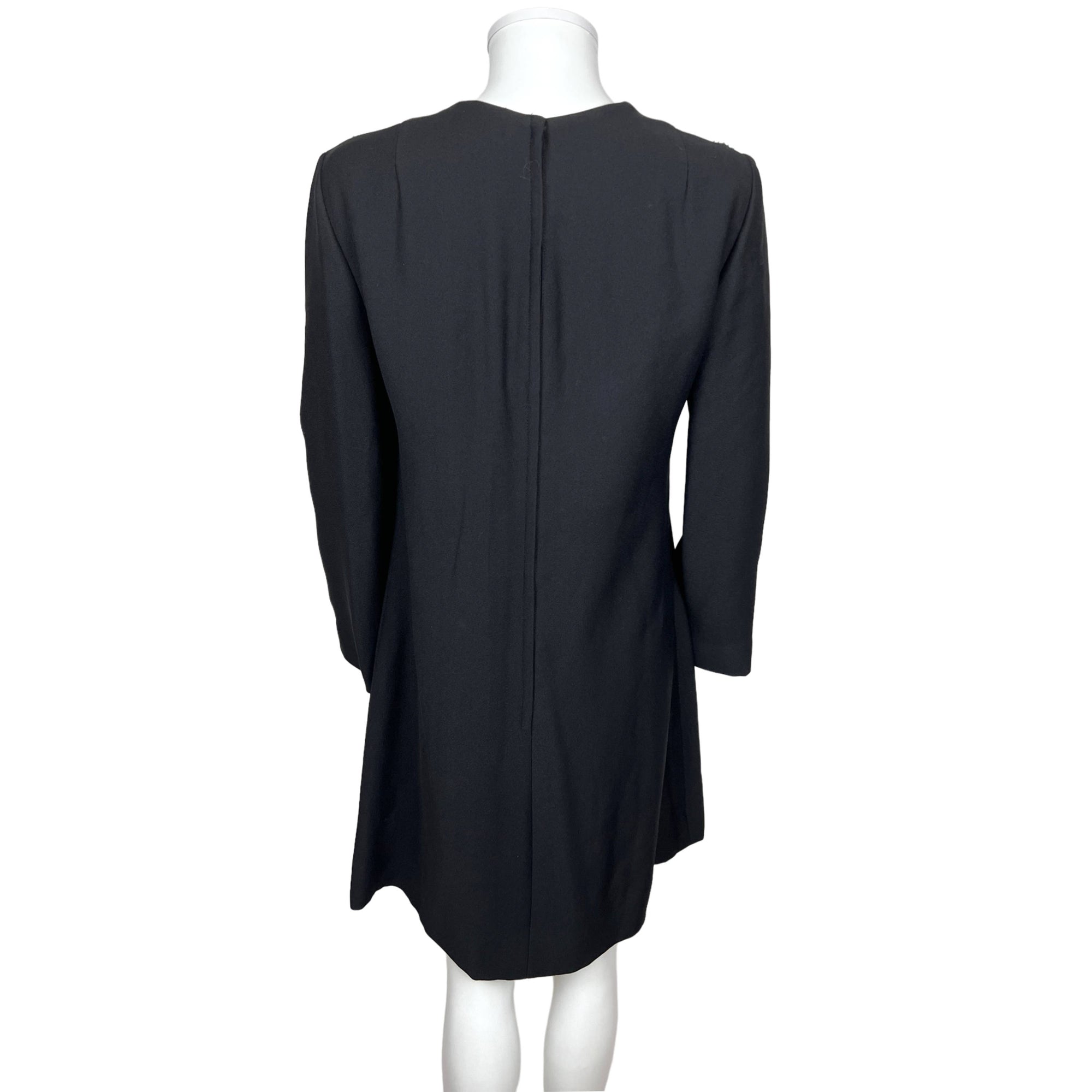Vintage 1960s Sequinned Dress w Trompe L’Oeil Necklace