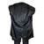 Vintage 1970s Mens Suit Pinstripe Black Wool Custom Size M