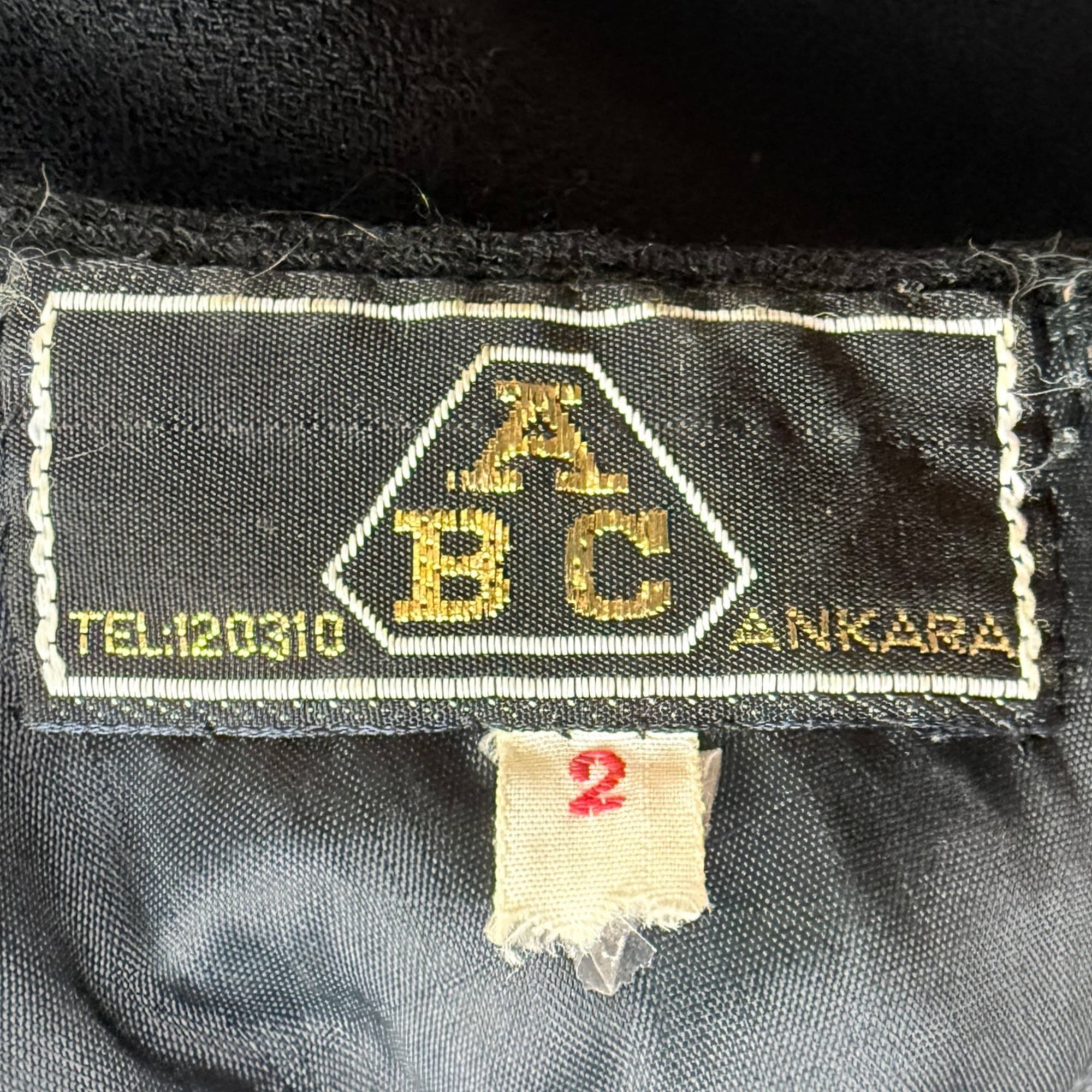 Vintage 1960s Cocktail Dress Black w Beaded Neck Size Small