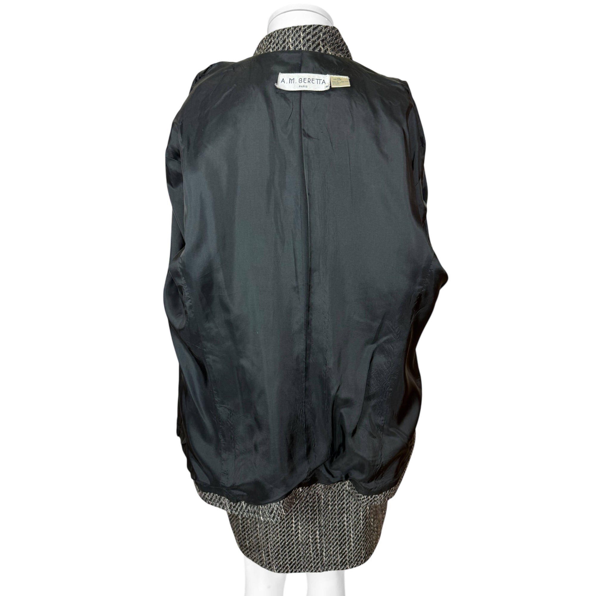 Vintage 1980s Anne Marie Beretta Paris Skirt Suit – Size 40