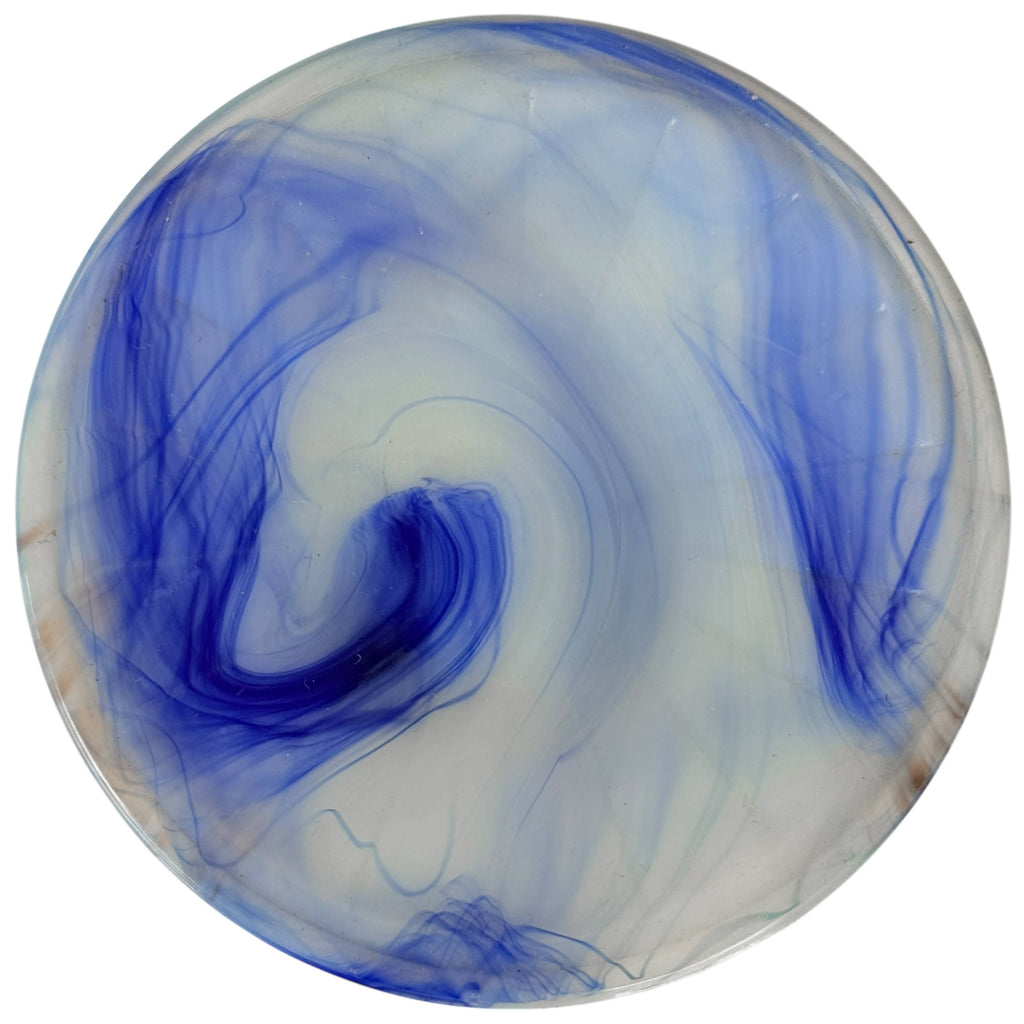 Vintage Akro Agate Childen’s Tea Set Blue Slag Glass 14 Pieces