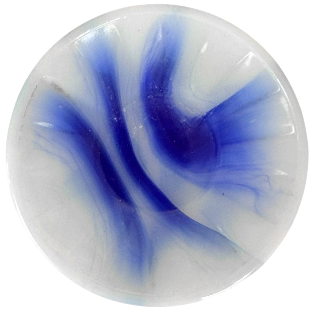 Vintage Akro Agate Childen’s Tea Set Blue Slag Glass 14 Pieces