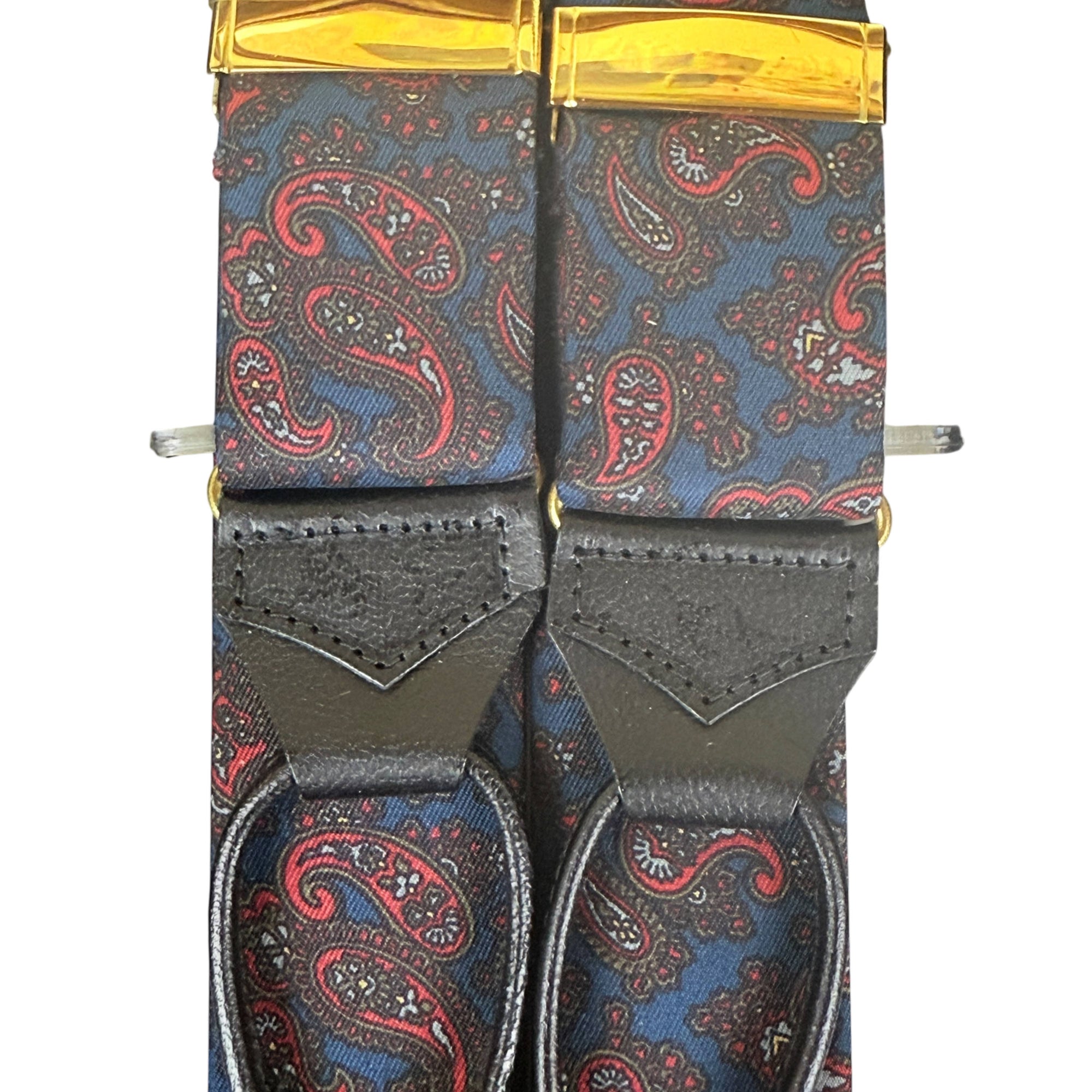 Unused 1990s Vintage Albert Thurston Pure Silk Suspenders Made in England