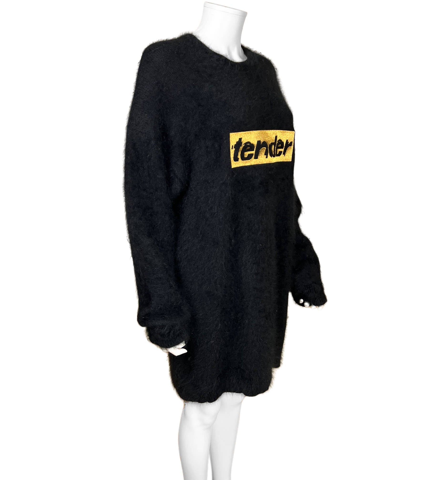 Alexander Wang Tender Sweater Dress Angora Wool Blend Size S