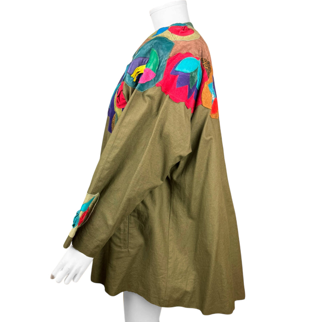 Left side view of Vintage 1980s Alexis Kreighoff swing jacket