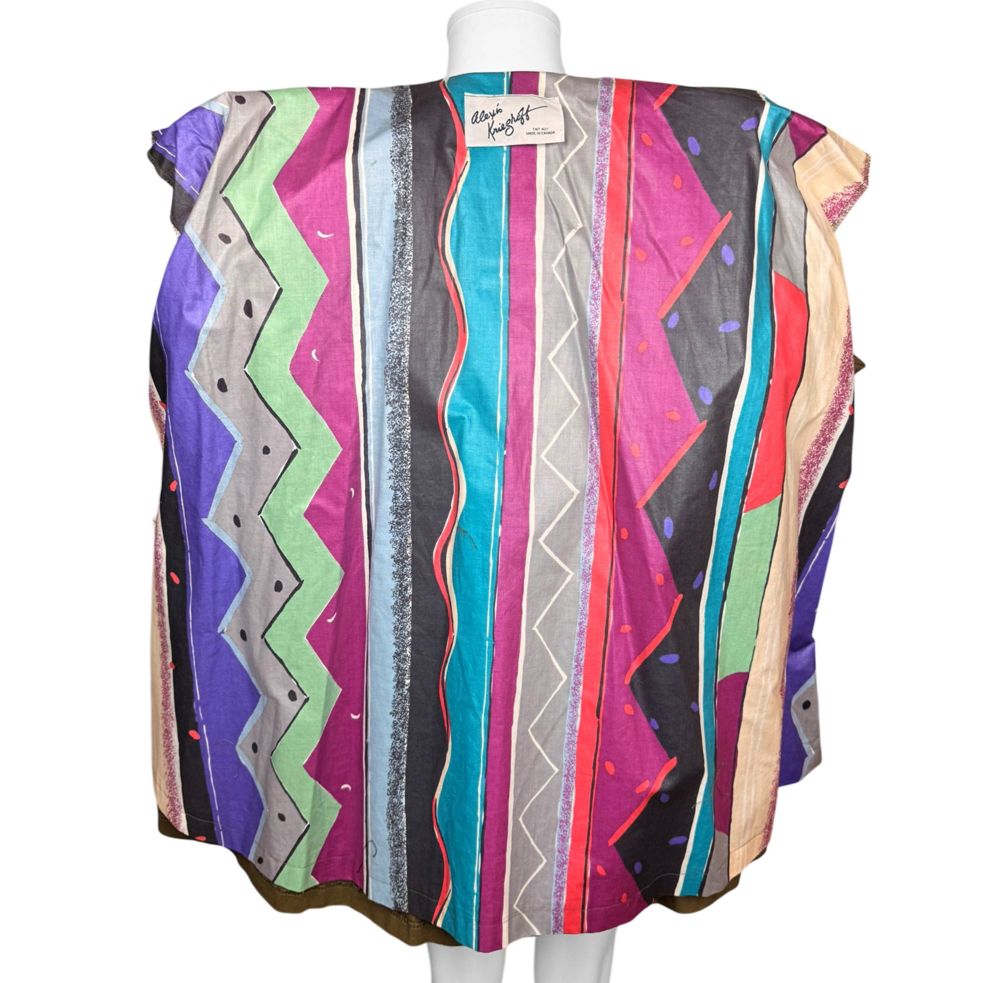 lining of 1980s alexis krieghoff jacket
