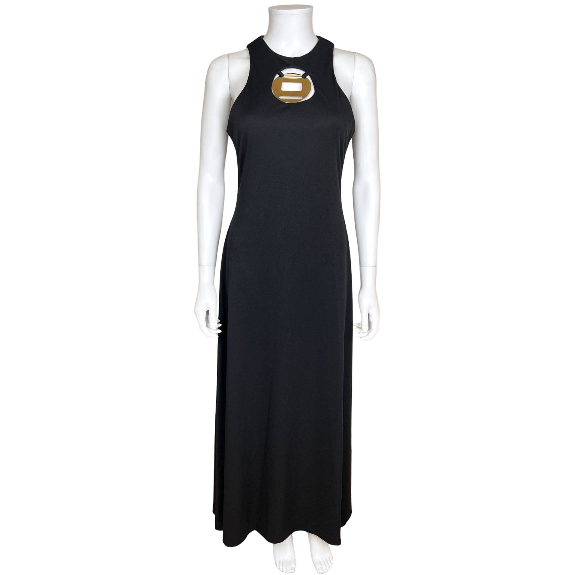 Vintage 1970s Disco Dress Black Maxi Length Size M Poppy's Vintage Clothing Vintage 1970s Disco Dress Black Maxi Length Size M Poppy's Vintage Clothing