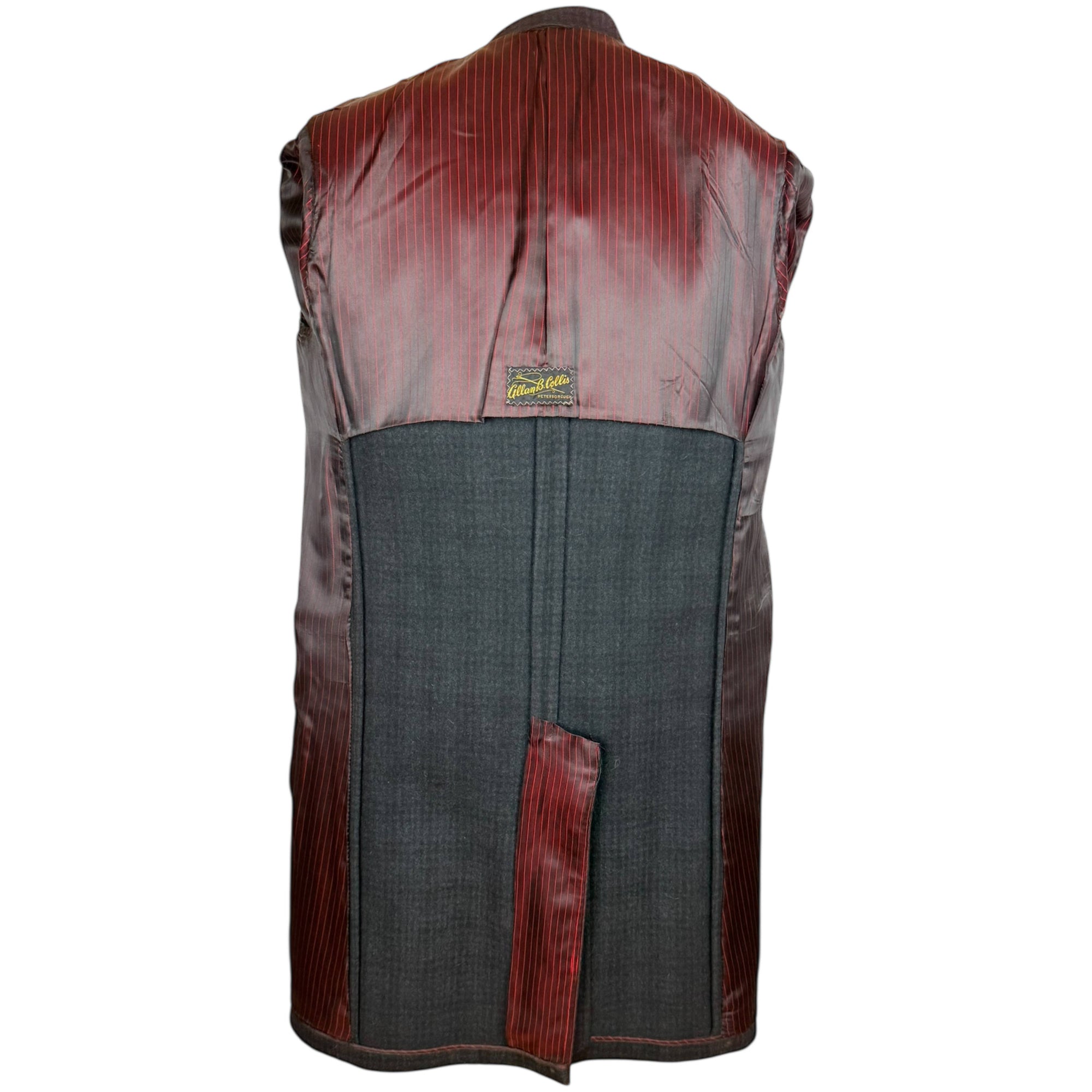 Dated 1962 Vintage 1960s Overcoat Checked Wool Coat Mens M