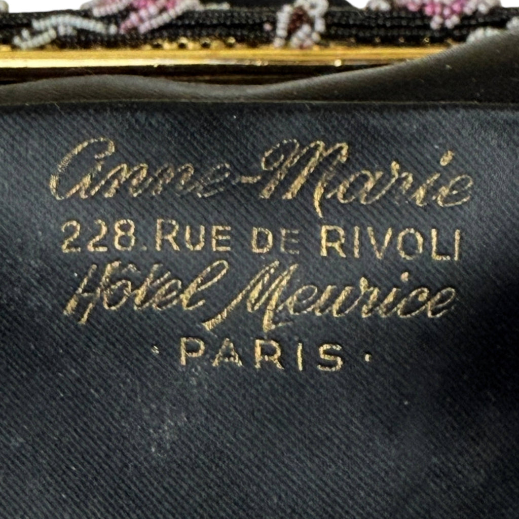 Vintage 1940s Anne Marie Evening Bag Hôtel Meurice Paris – Handmade Bag