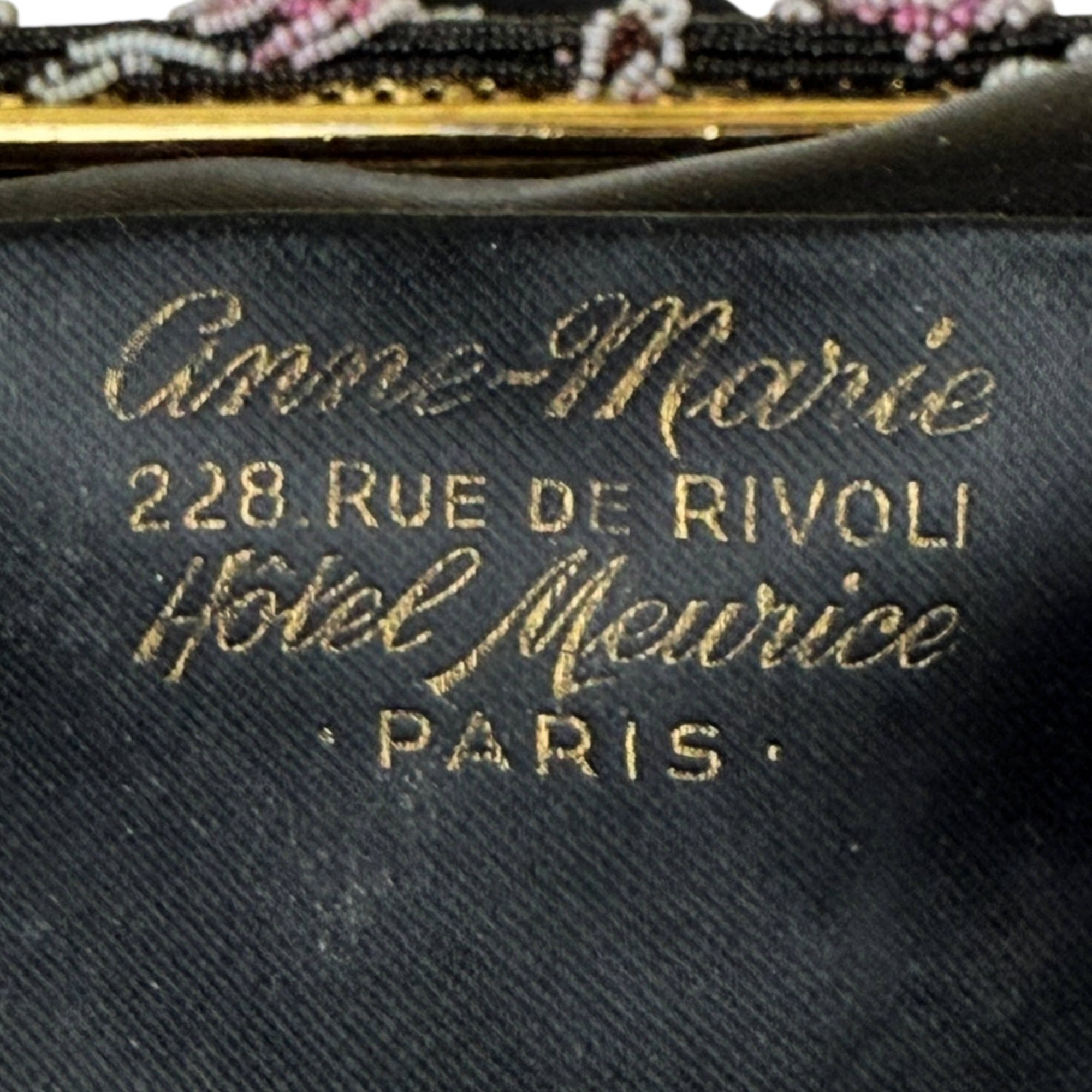 Vintage 1940s Anne Marie Evening Bag Hôtel Meurice Paris – Handmade Bag