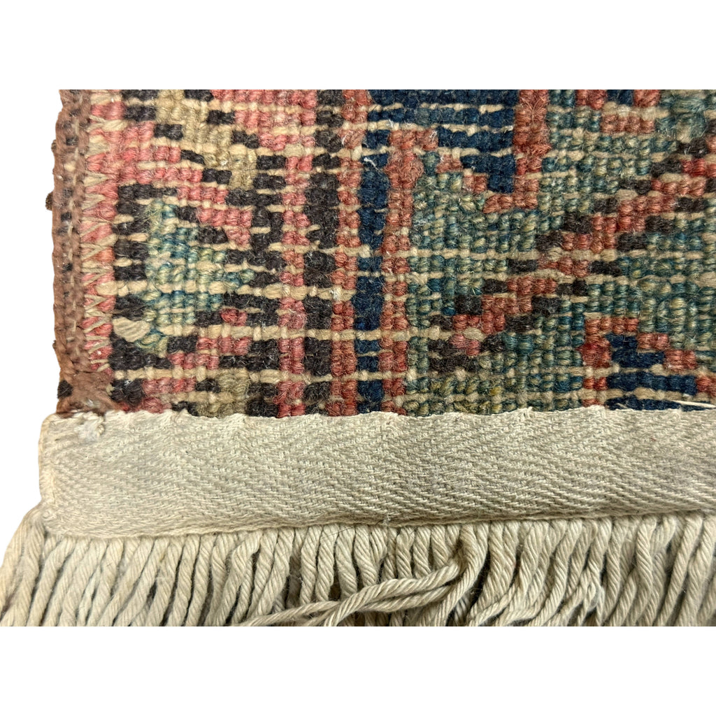 Antique Hand-Knotted Persian Rug 37x53 Natural Dyed Wool