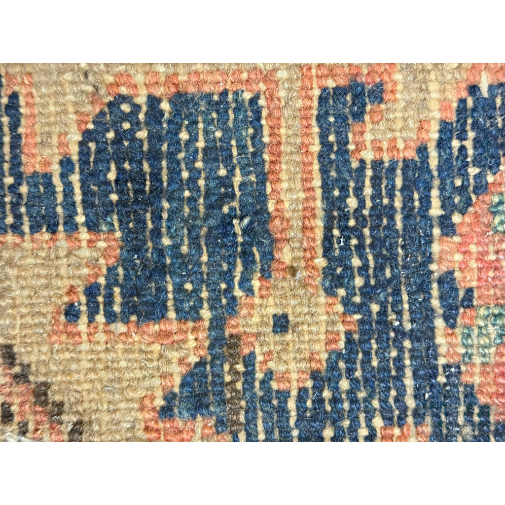 Antique Hand-Knotted Persian Rug 37x53 Natural Dyed Wool