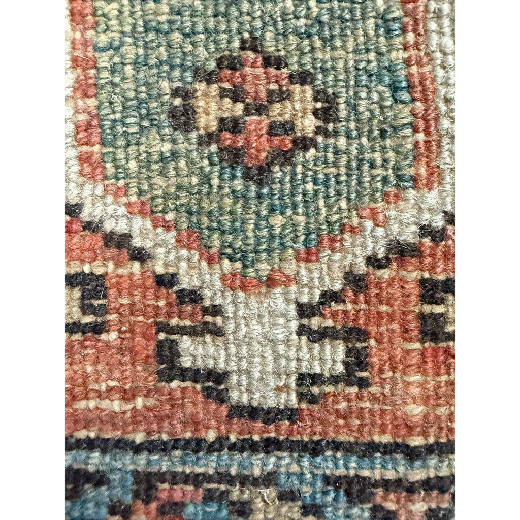 Antique Hand-Knotted Persian Rug 37x53 Natural Dyed Wool