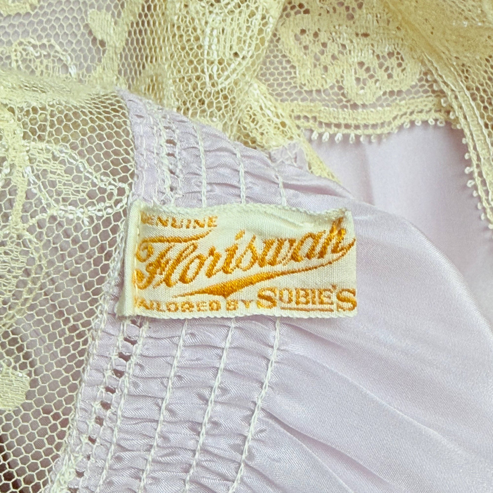 1920s label genuine Floriswah tailored by Sobie's