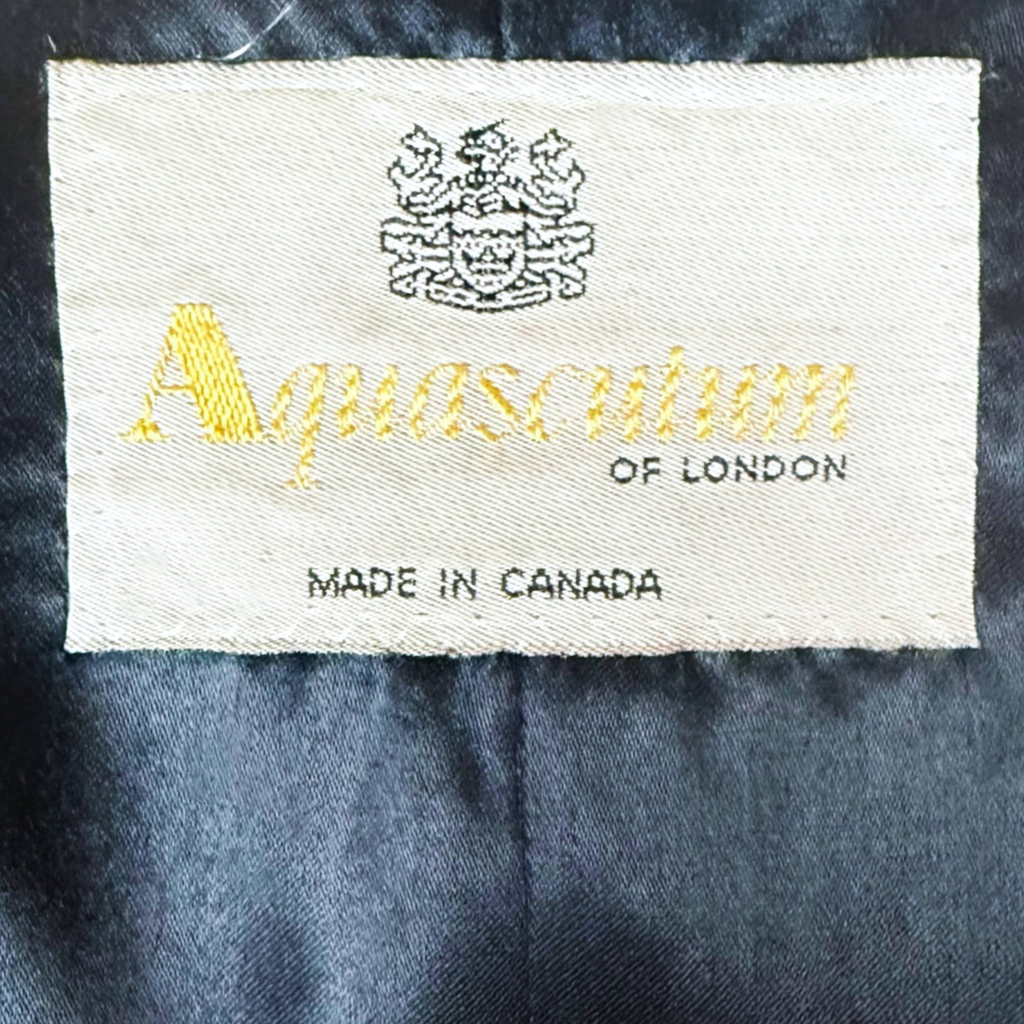 Vintage 1980s Aquascutum Overcoat Cashmere Blend Sz 40 Tall