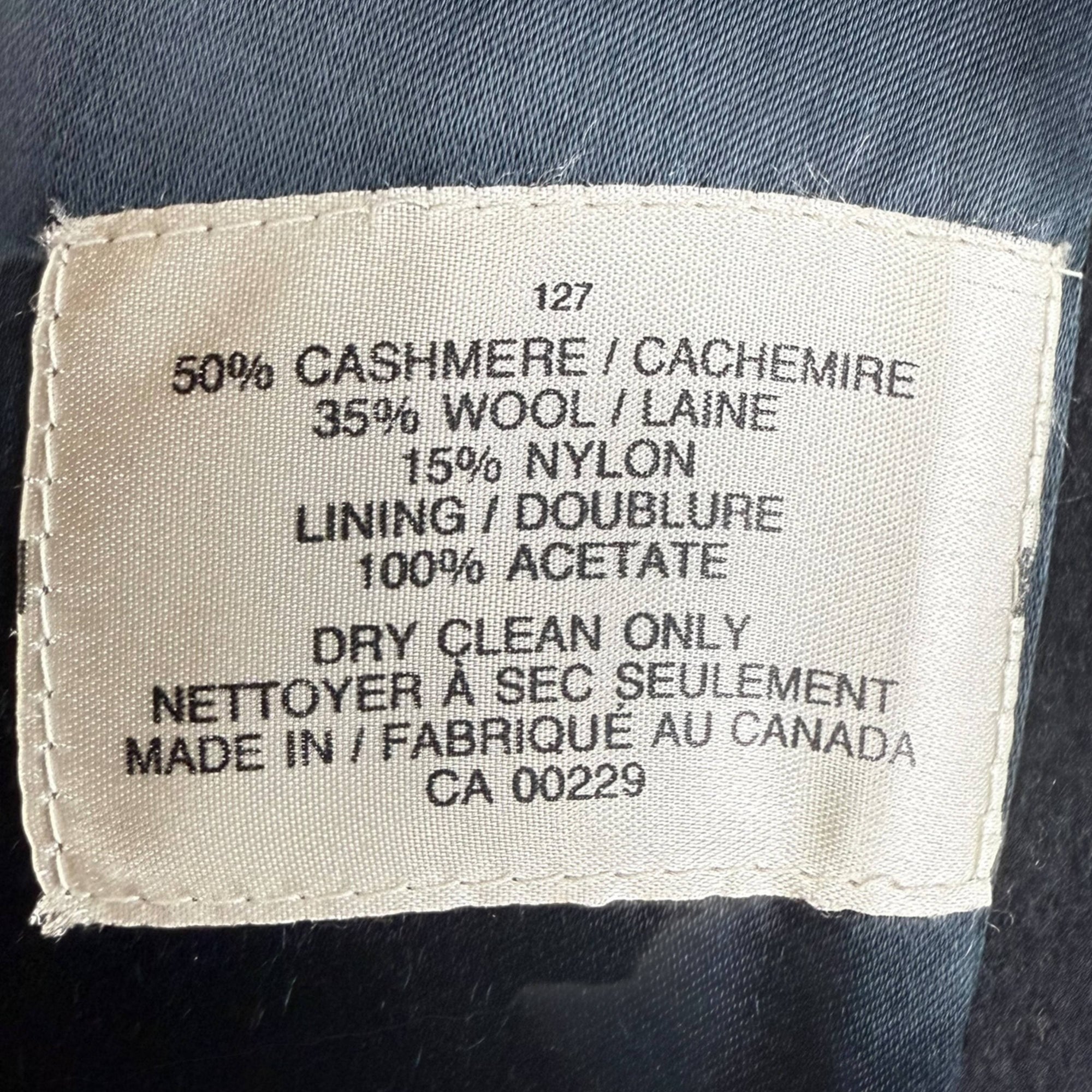 Vintage 1980s Aquascutum Overcoat Cashmere Blend Sz 40 Tall