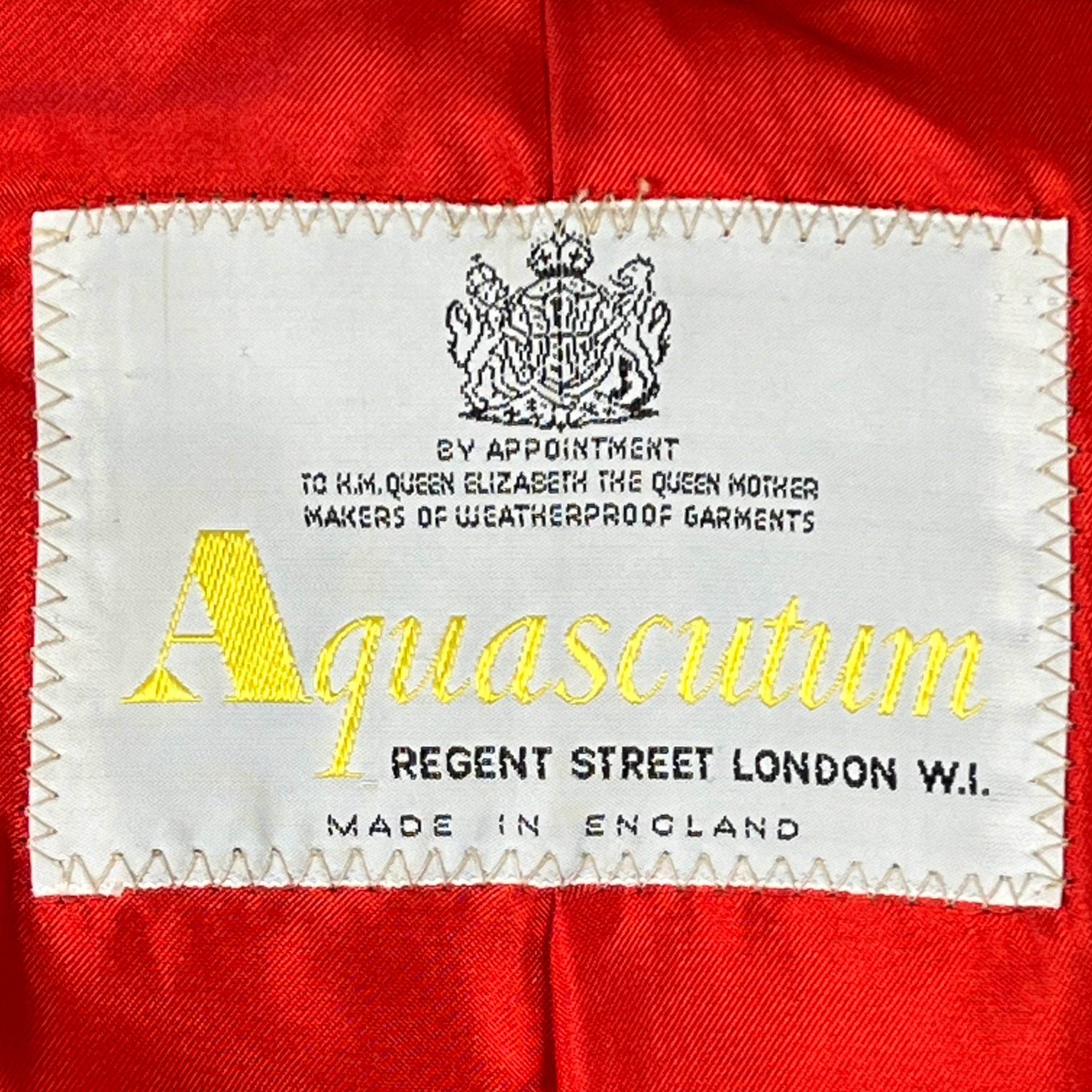 Vintage 1960s Aquascutum Coat Red Wool Ladies Size M