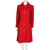 Vintage 1960s Aquascutum Coat Red Wool Ladies Size M