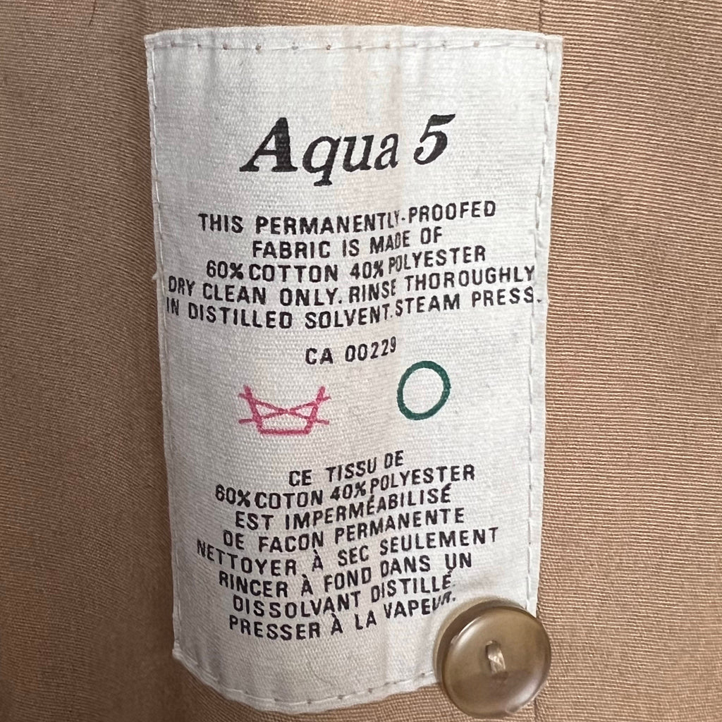 Vintage Aquascutum Trench Coat Raincoat Mens Size M 40 Reg