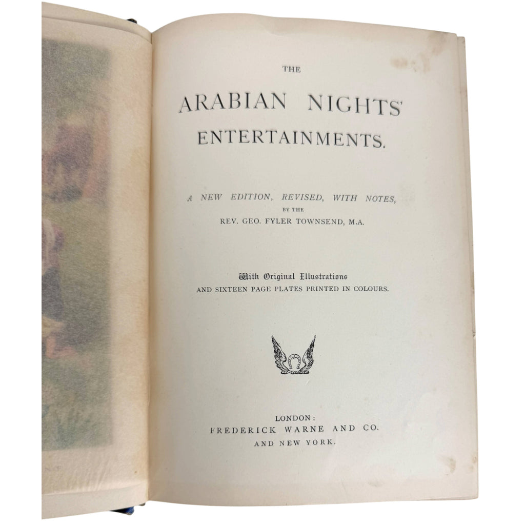 Title page of Edwardian Arabian Nights Entertainments revised by George Fyler Townsend