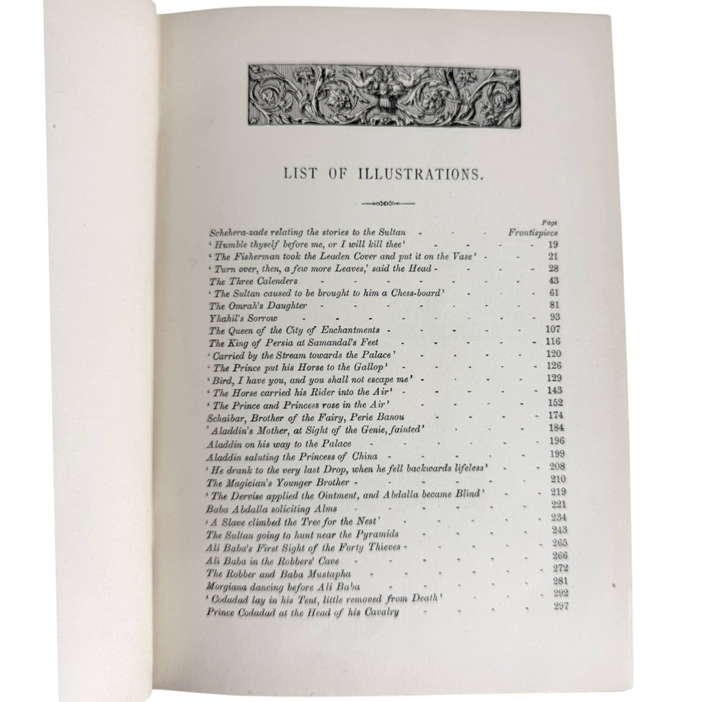 Black and white illustrations from Arabian Nights Frederick Warne edition