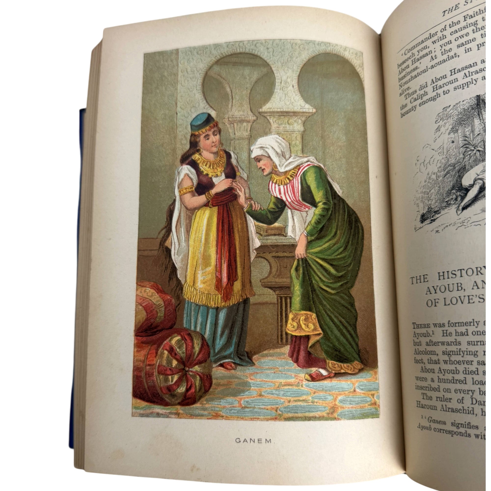 ganem colour illustration Arabian Nights book