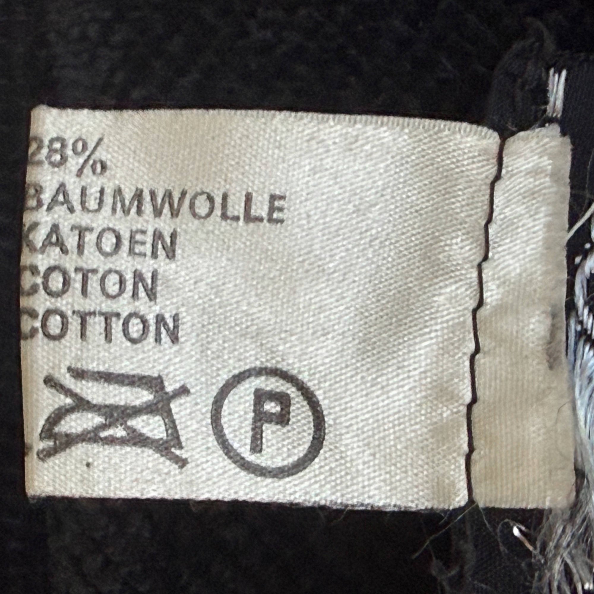 content label on Aristos of London chenille coat dress