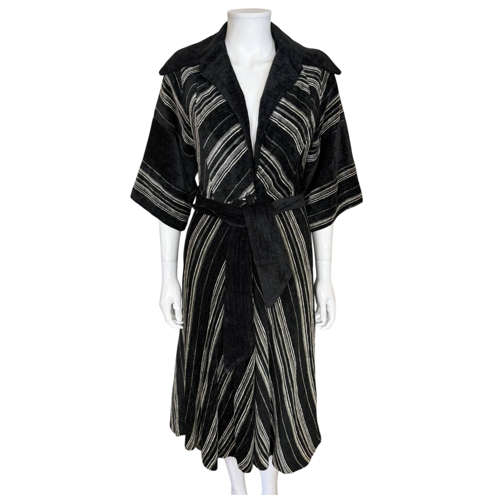 Vintage 1970s Aristos of London chenille coat dress Carnaby Street 