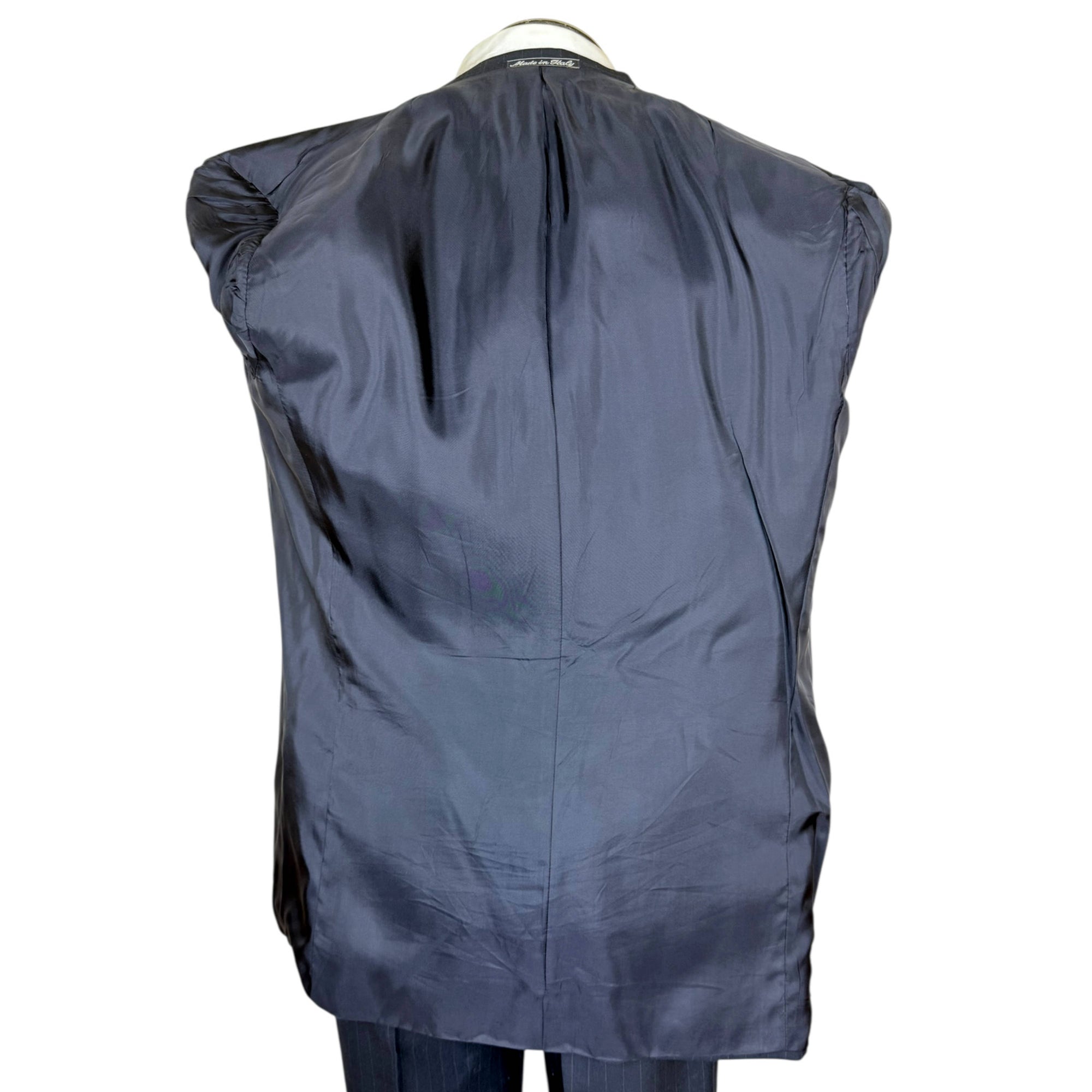 Vintage Mani by Giorgio Armani Suit Navy Pinstripe Size 41R