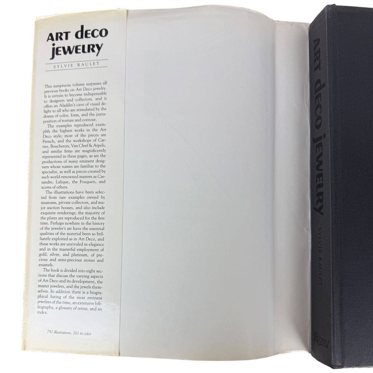 Art Deco Jewelry Rizzoli original dust jacket and black cloth binding