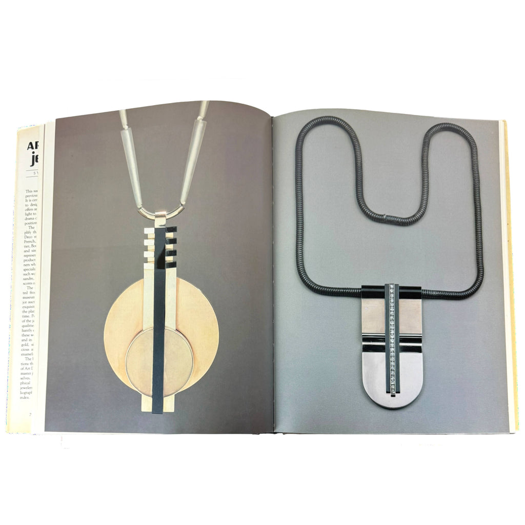 Art Deco Jewelry book photos of geometric pendant necklaces