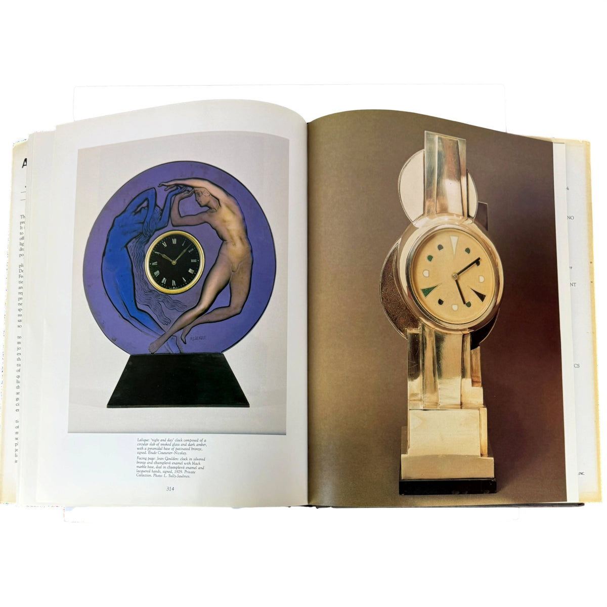Art Deco jewellery book Lalique clock and Art Deco timepiece photos