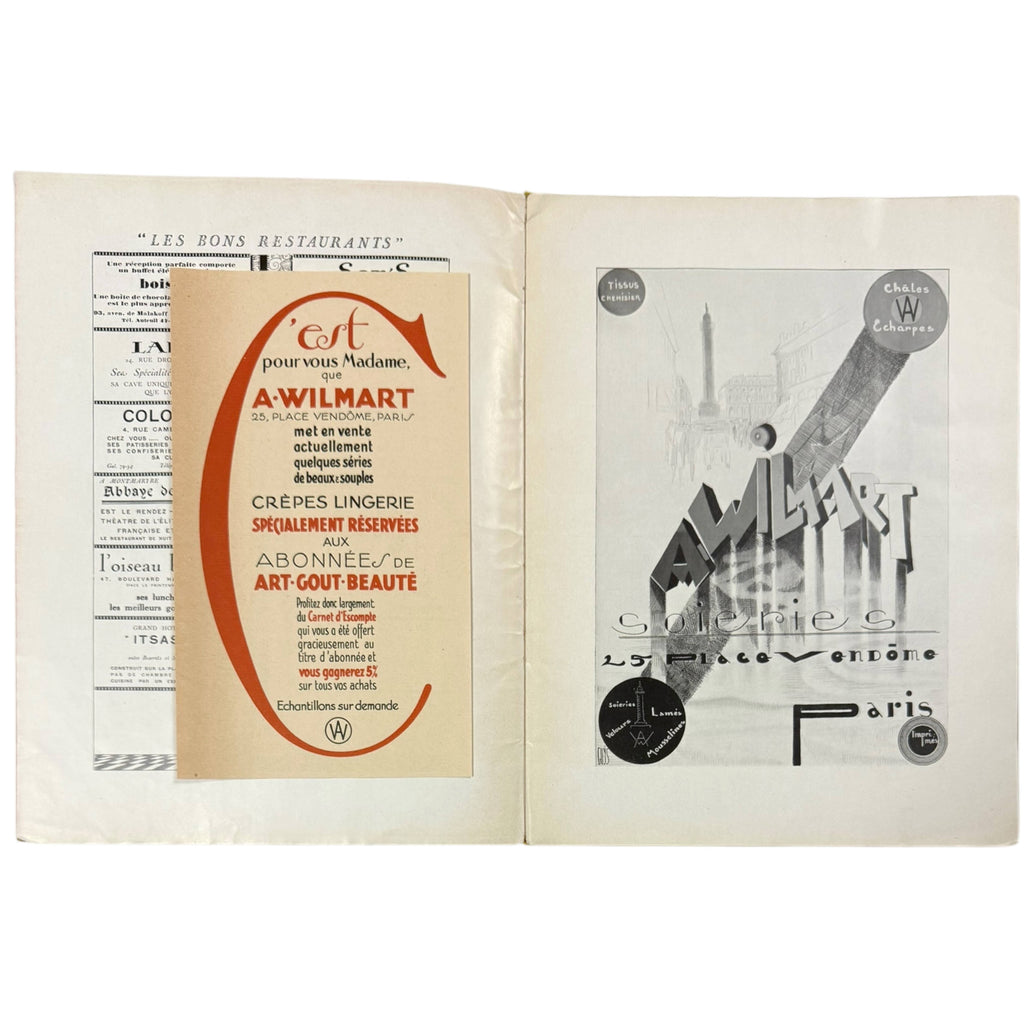 1927 Art Goût Beauté Fashion Magazine Paris Couture Pochoir Illustrations Paul Poiret