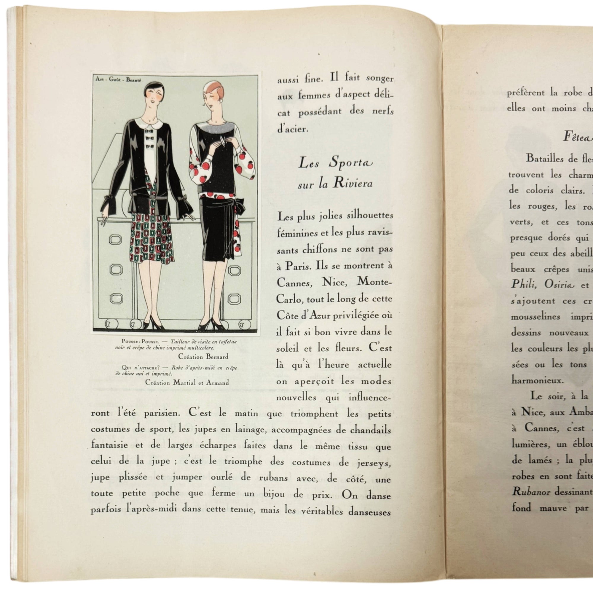 1927 Art Goût Beauté Fashion Magazine Paris Couture Pochoir Illustrations Paul Poiret